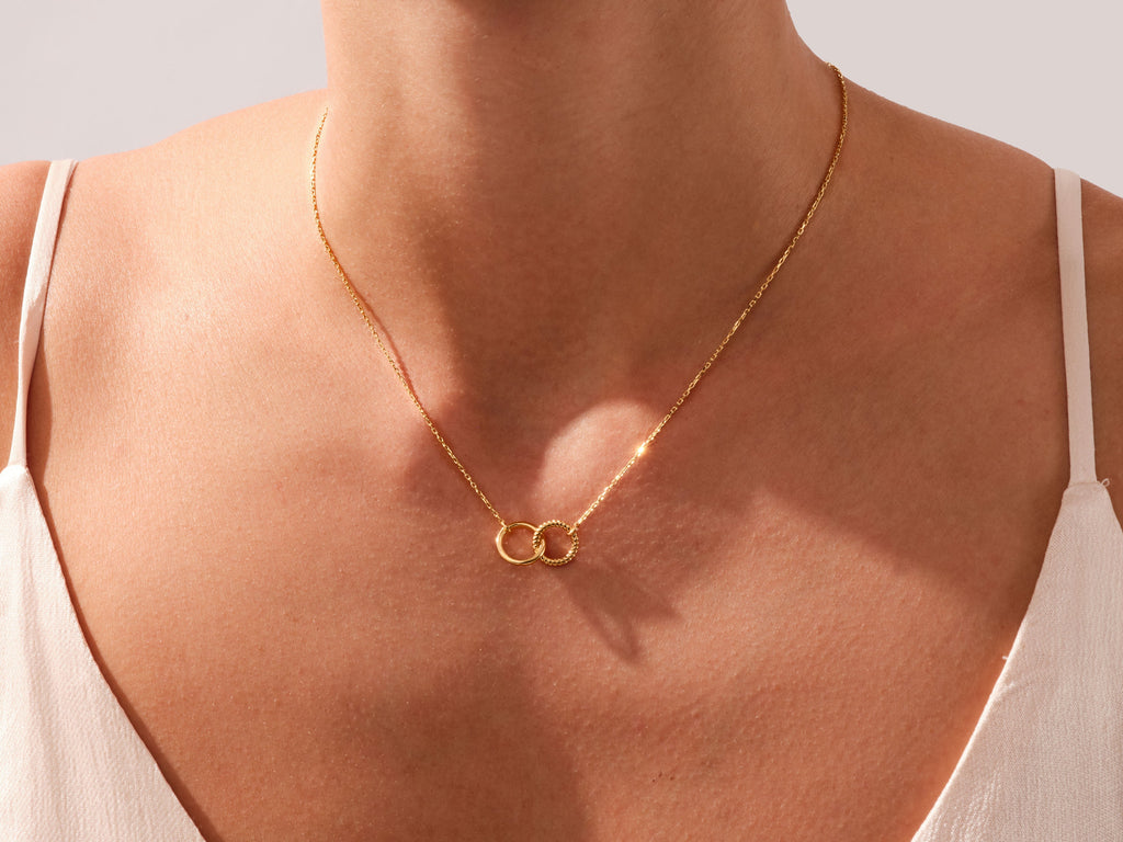 Eternity Circle Charm Necklace