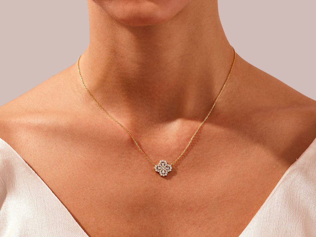 Floral Cluster Necklace
