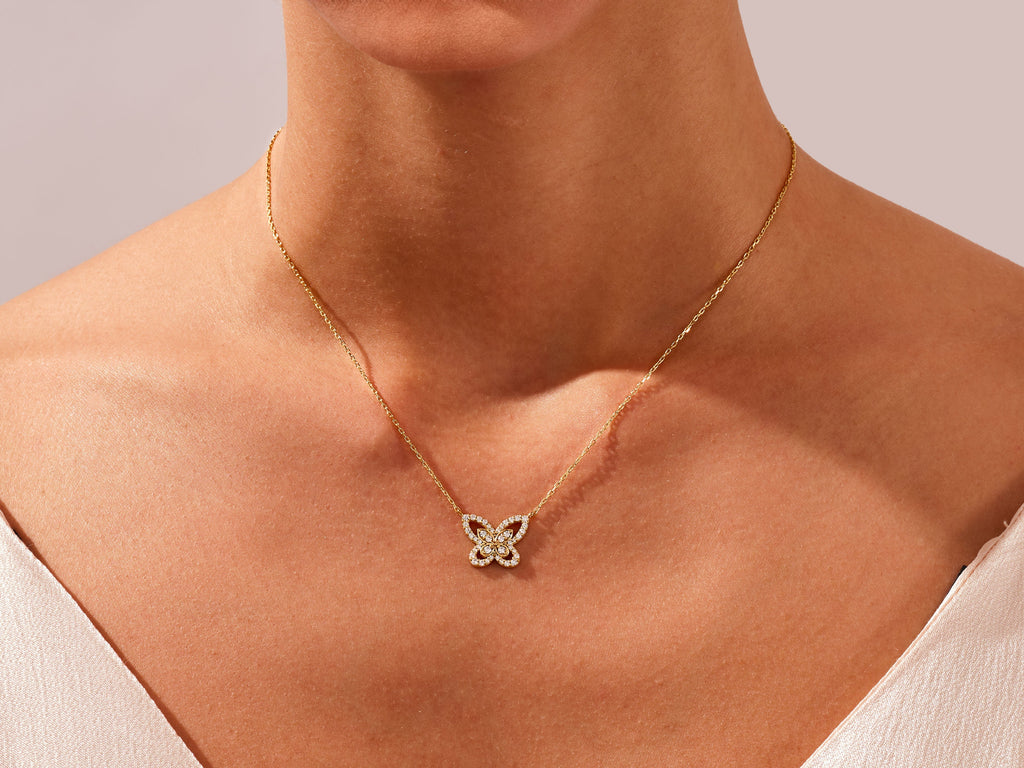 Double Butterfly Necklace