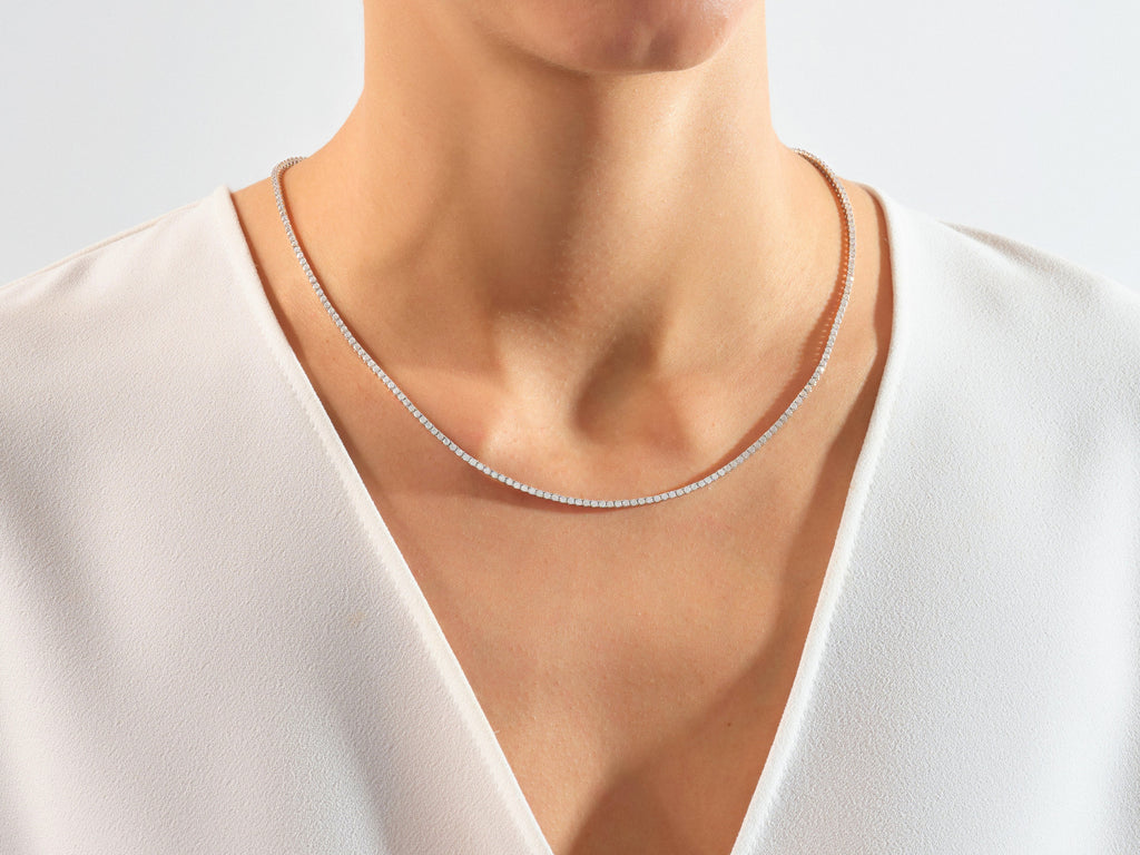 Lab Diamond Tennis Necklace (2.00 mm)