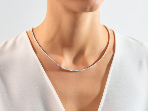 Lab Diamond Tennis Necklace (2.40 mm)