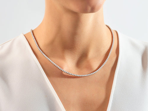 Lab Diamond Tennis Necklace (2.80 mm)