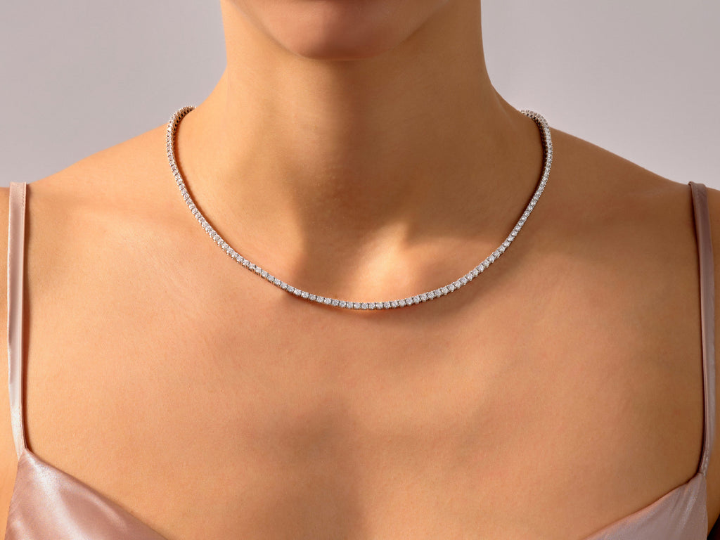 Moissanite Tennis Necklace (2.80 mm)