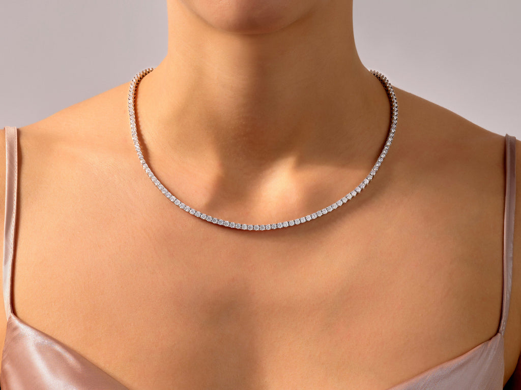 Lab Diamond Tennis Necklace (3.50 mm)