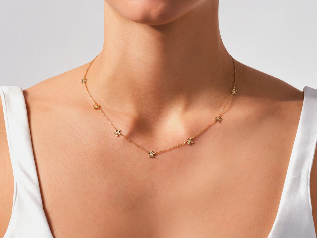 Flower Station Necklace