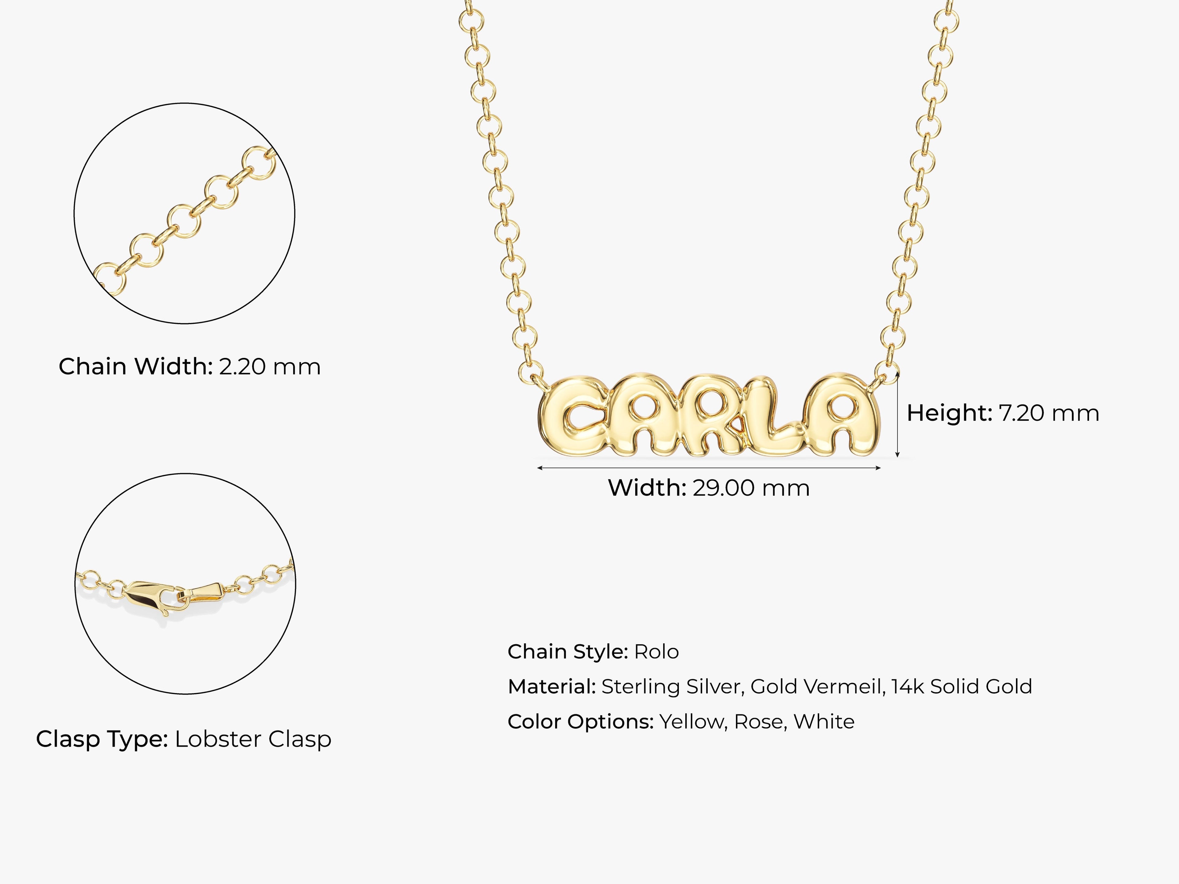 Bubble Name Necklace