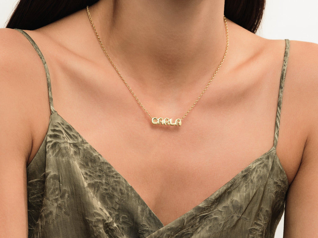 Bubble Name Necklace