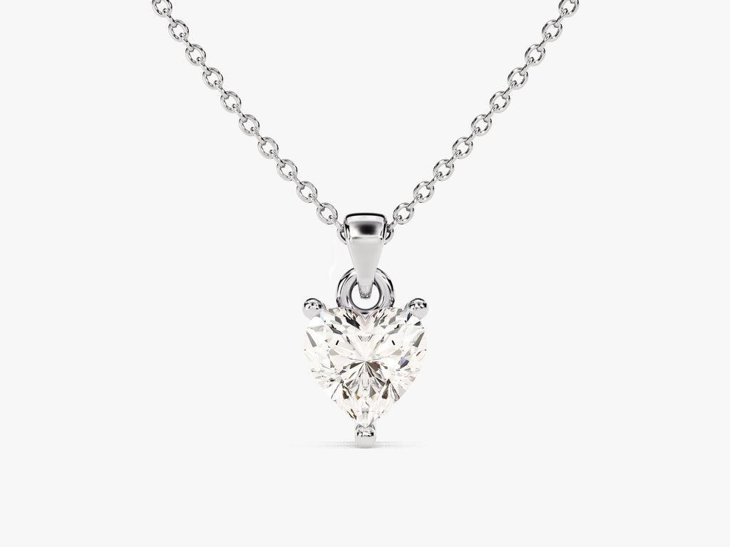 Heart Cut Solitaire Pendant (0.50 CT)