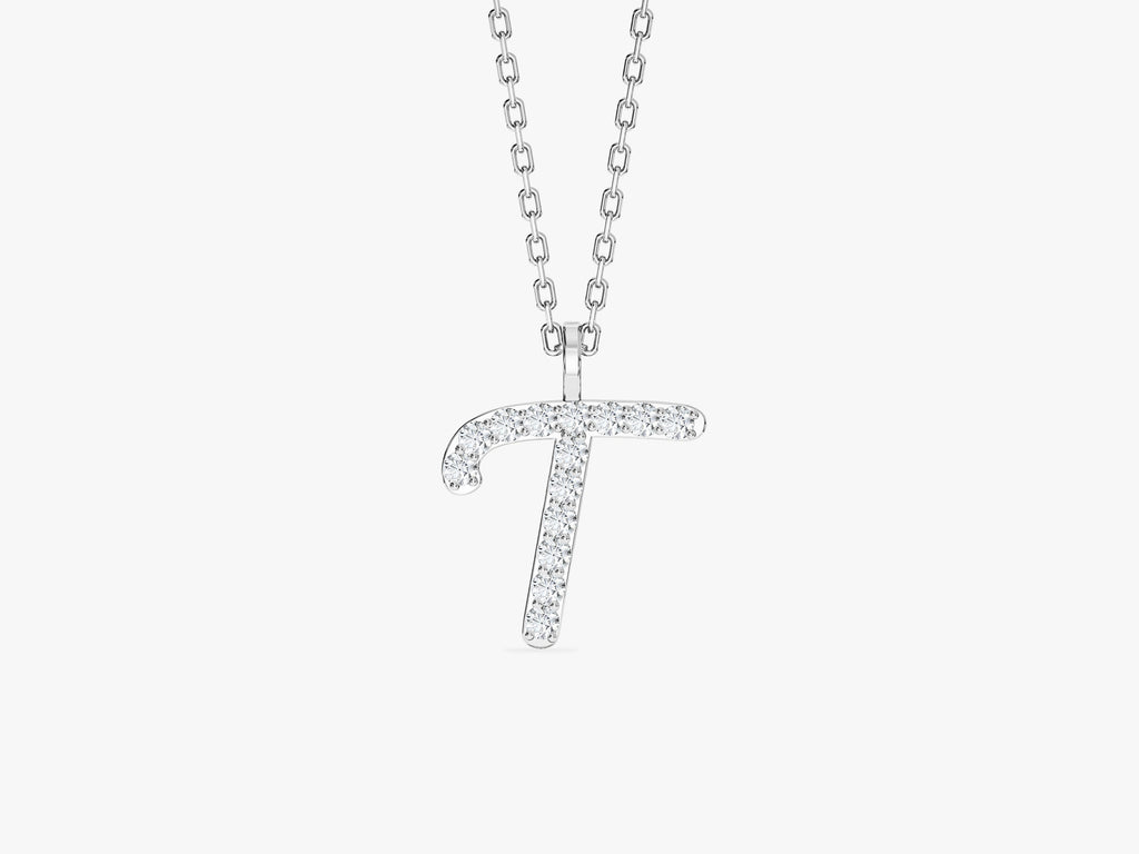 Cursive Initial Letter Necklace