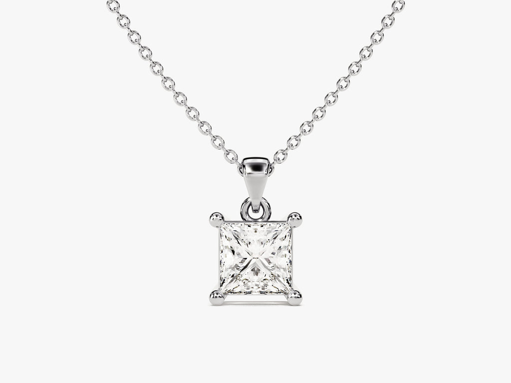 Princess Cut Solitaire Pendant (0.50 CT)