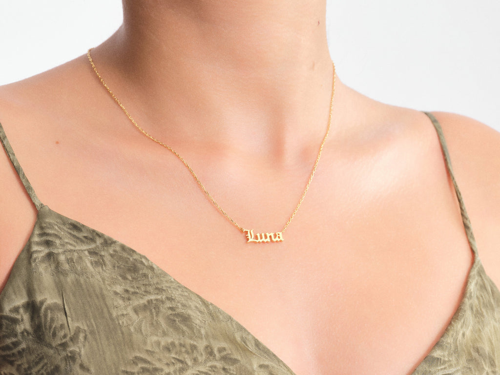 Personalized Paperclip Name Necklace