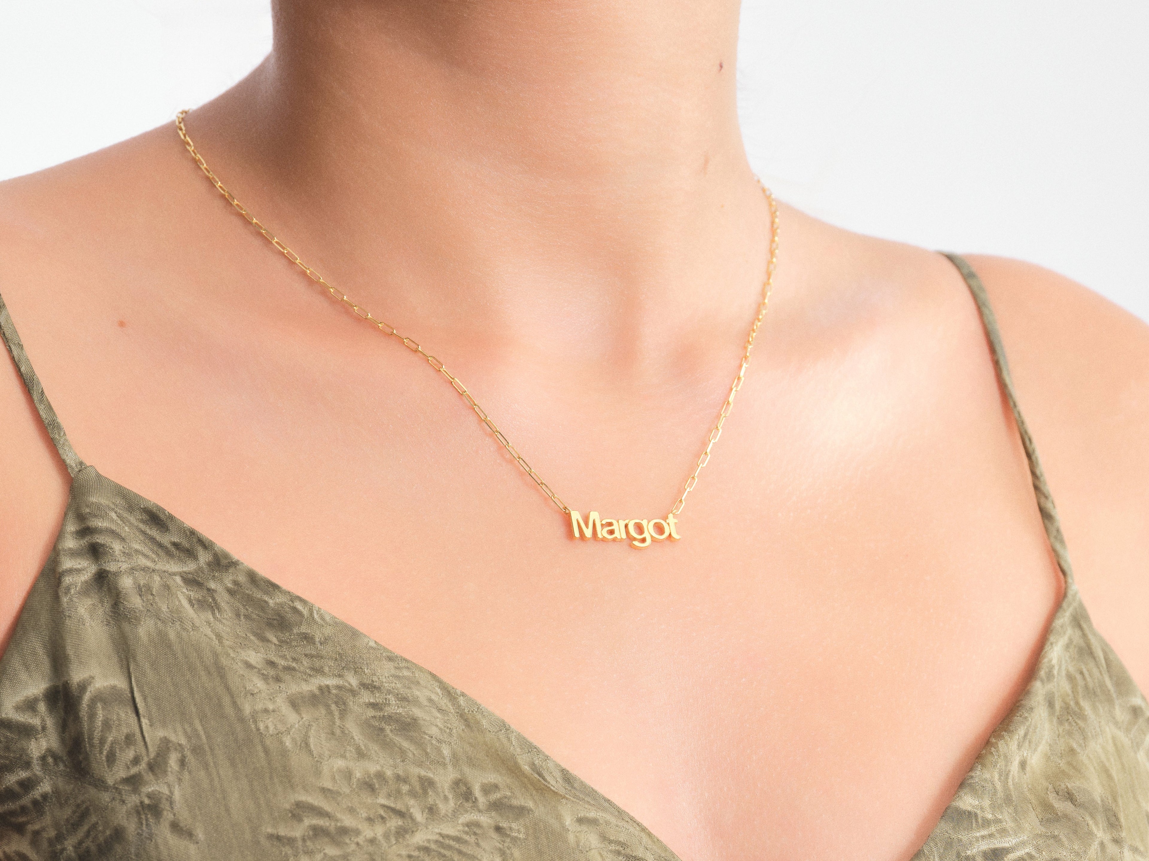 Personalized Paperclip Name Necklace