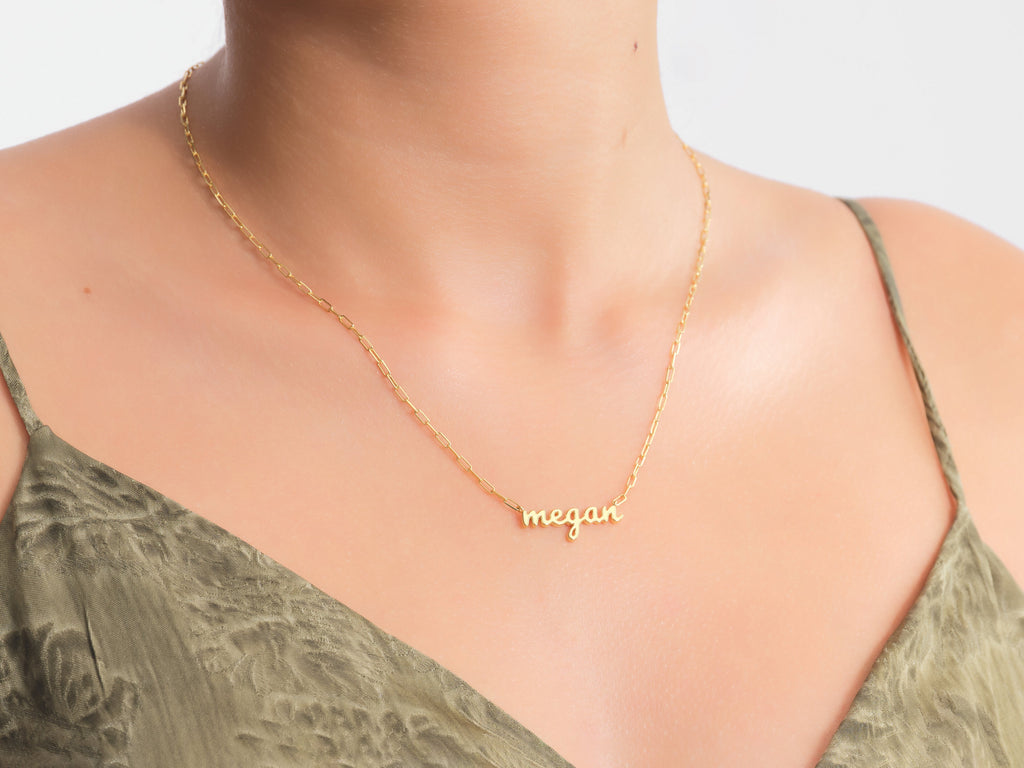 Personalized Paperclip Name Necklace