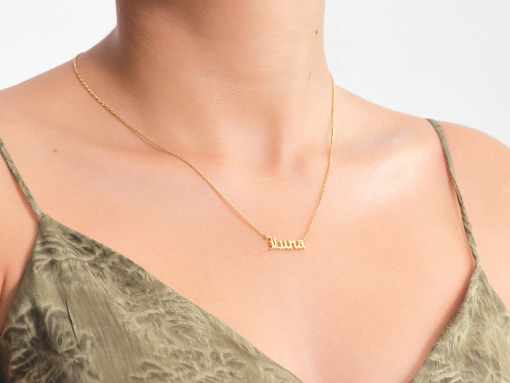 Personalized Paperclip Name Necklace