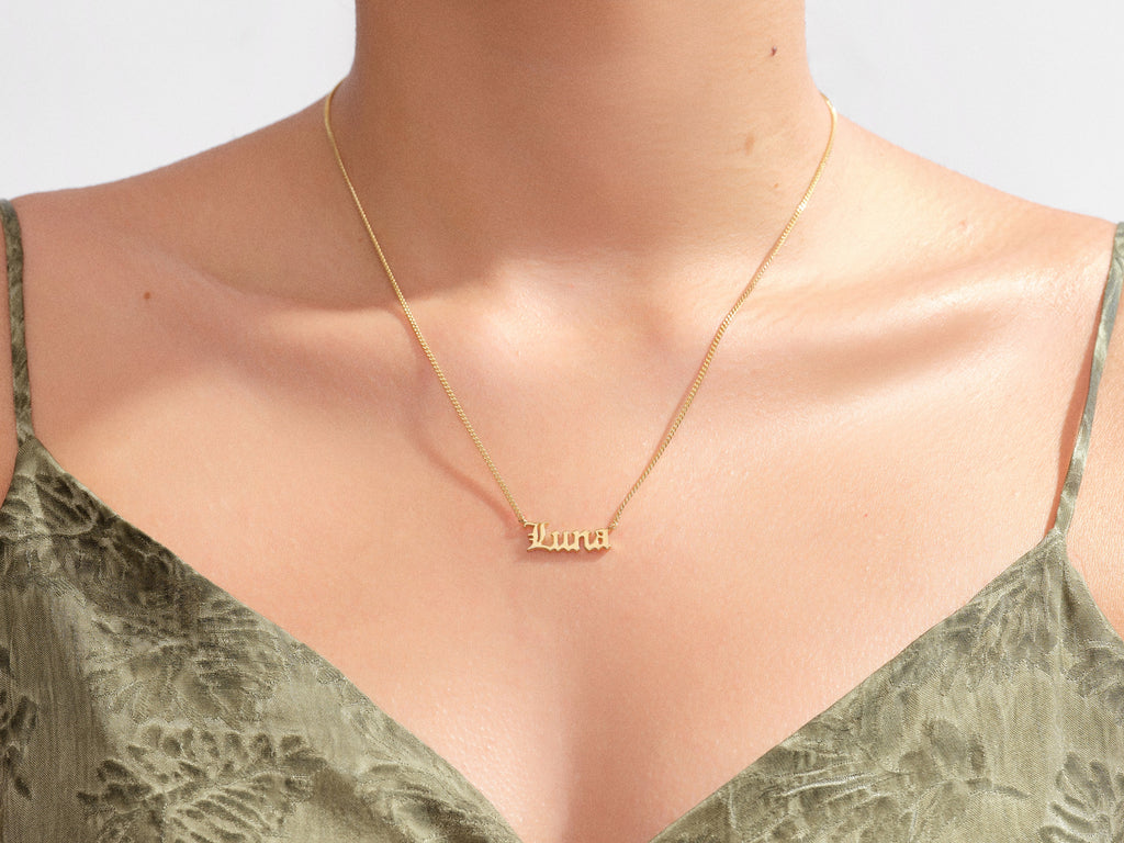 Personalized Paperclip Name Necklace