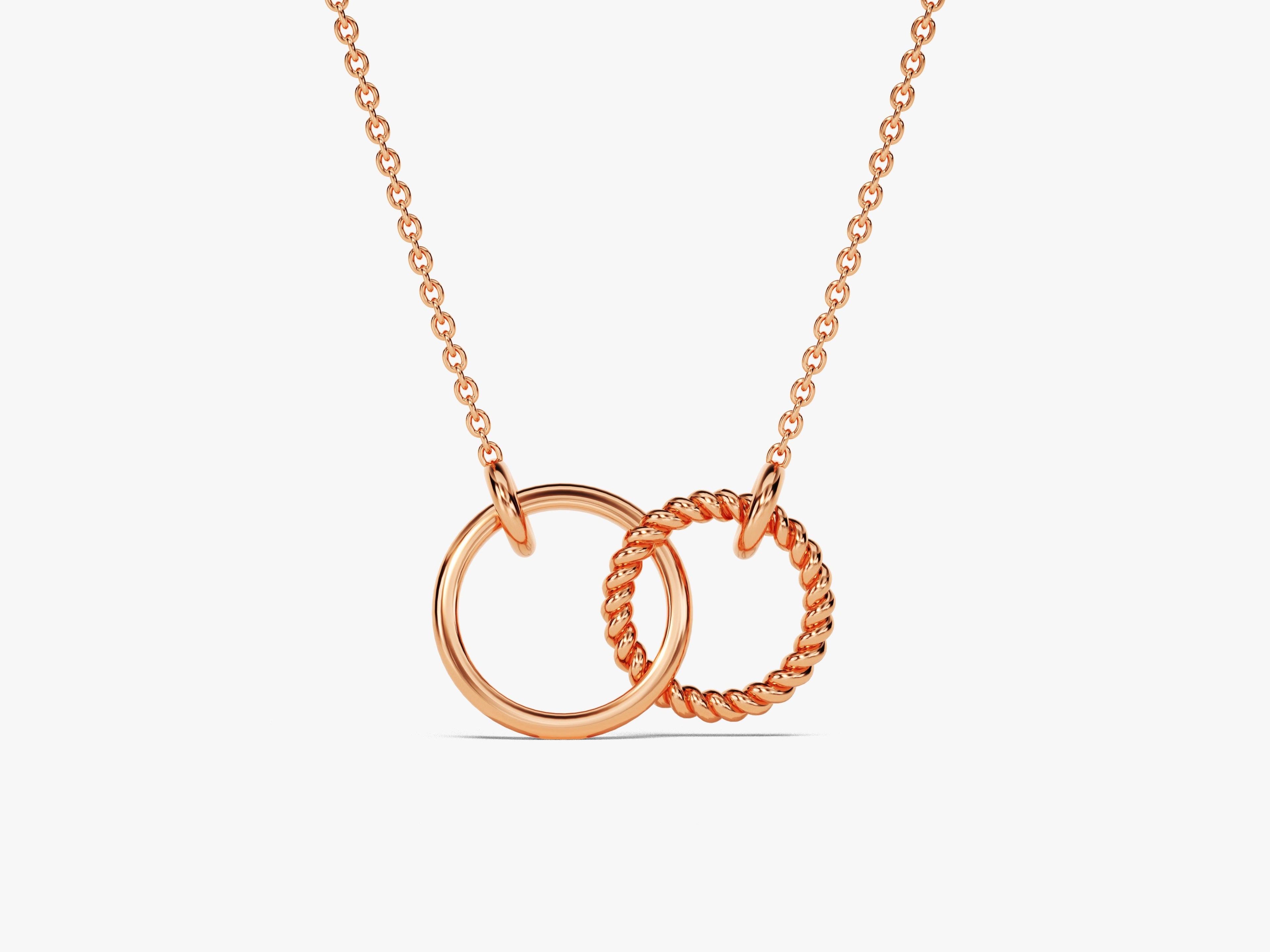 Eternity Circle Charm Necklace