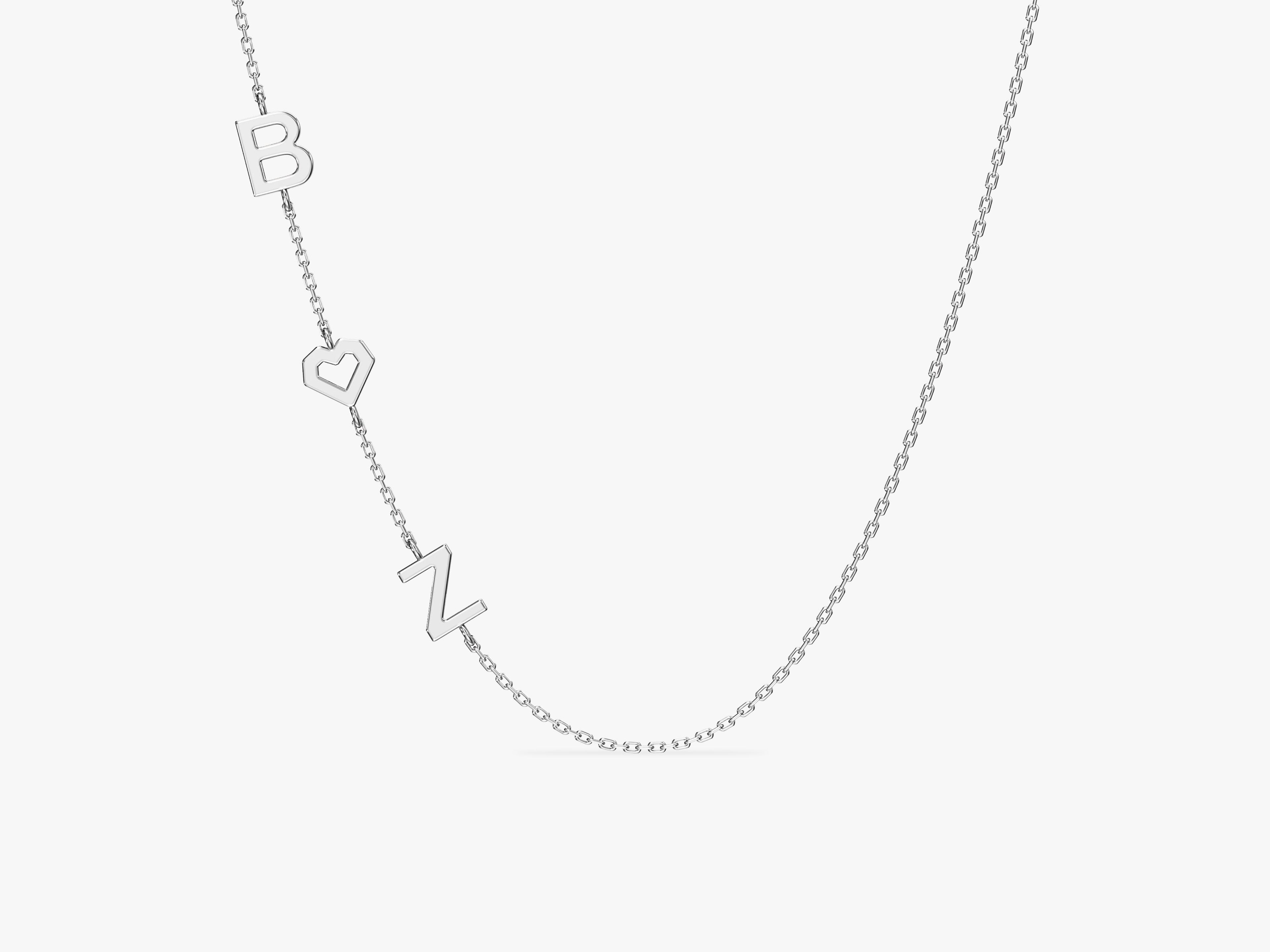 Sideways Initial Necklace