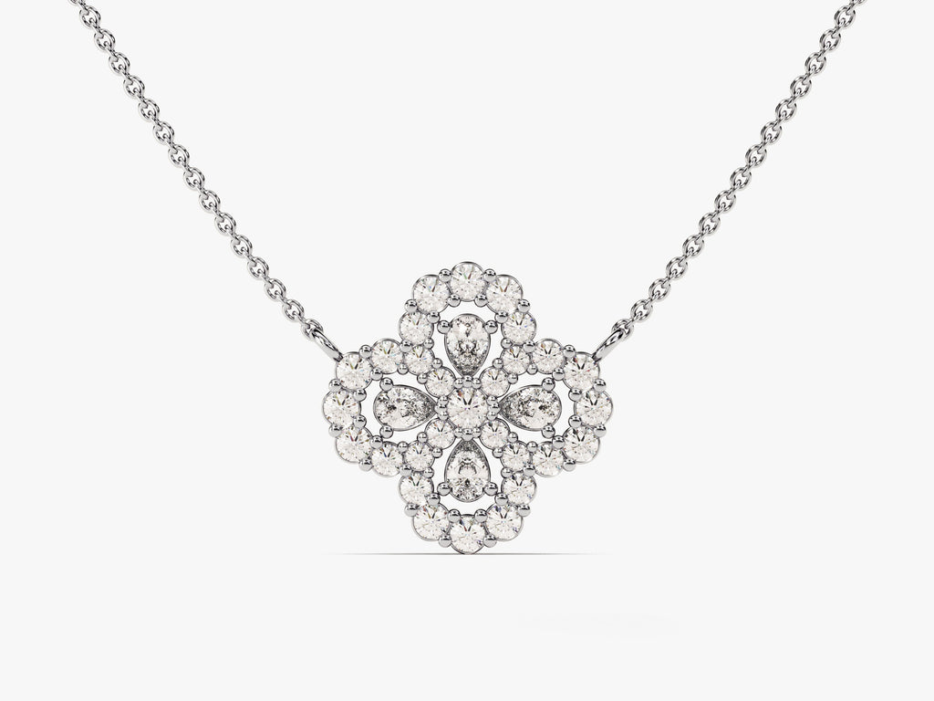 Floral Cluster Necklace