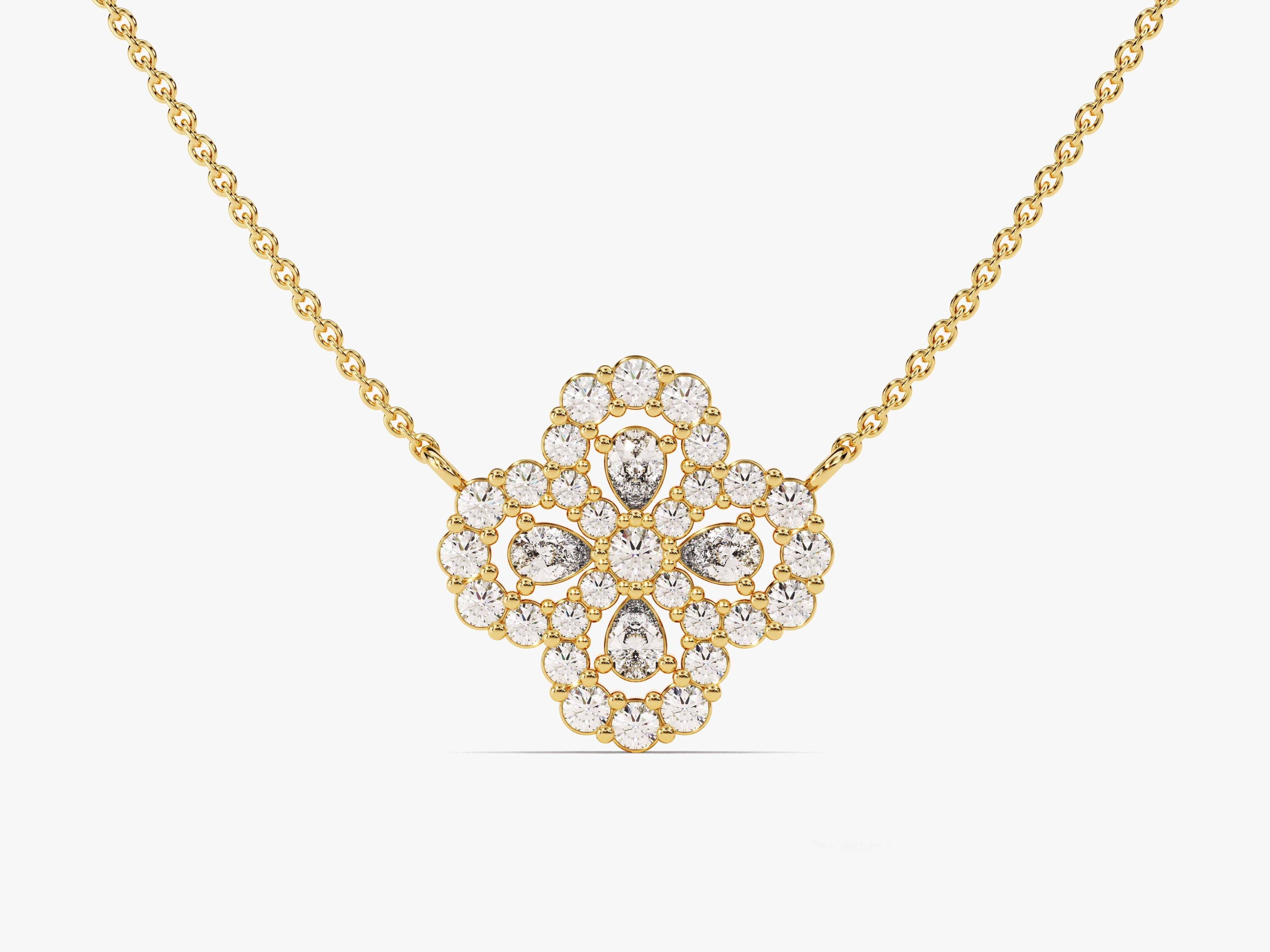 Floral Cluster Necklace