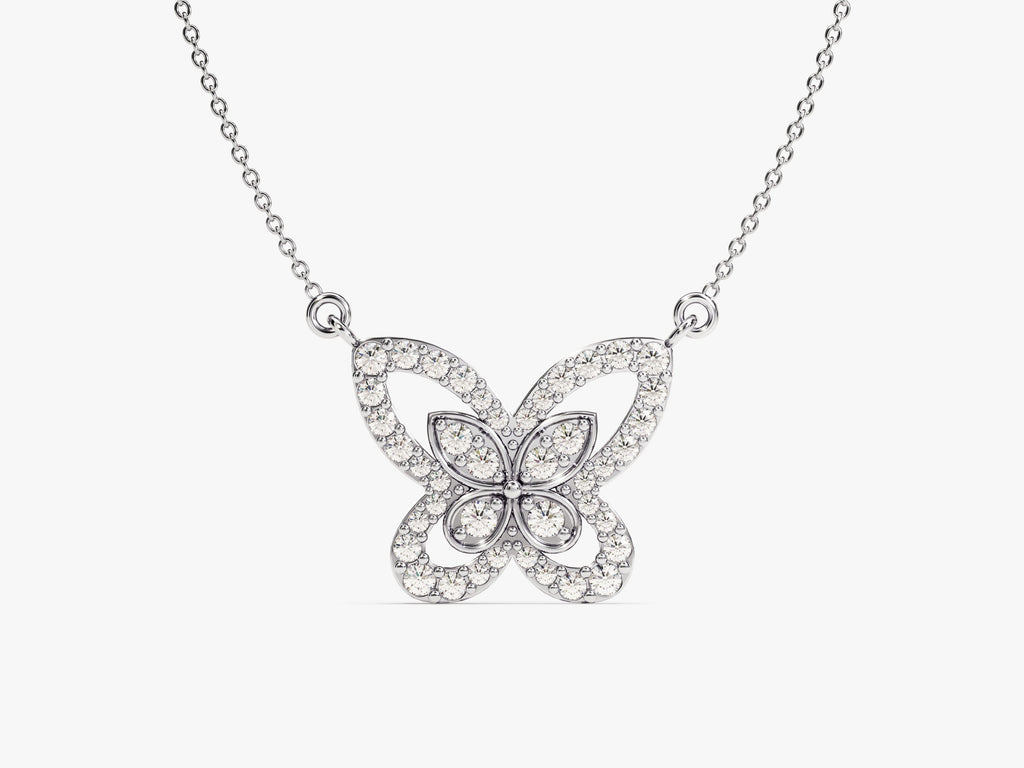 Double Butterfly Necklace