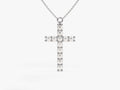 Prong Set Cross Necklace
