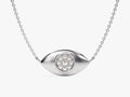 Micro Prong Eye Necklace