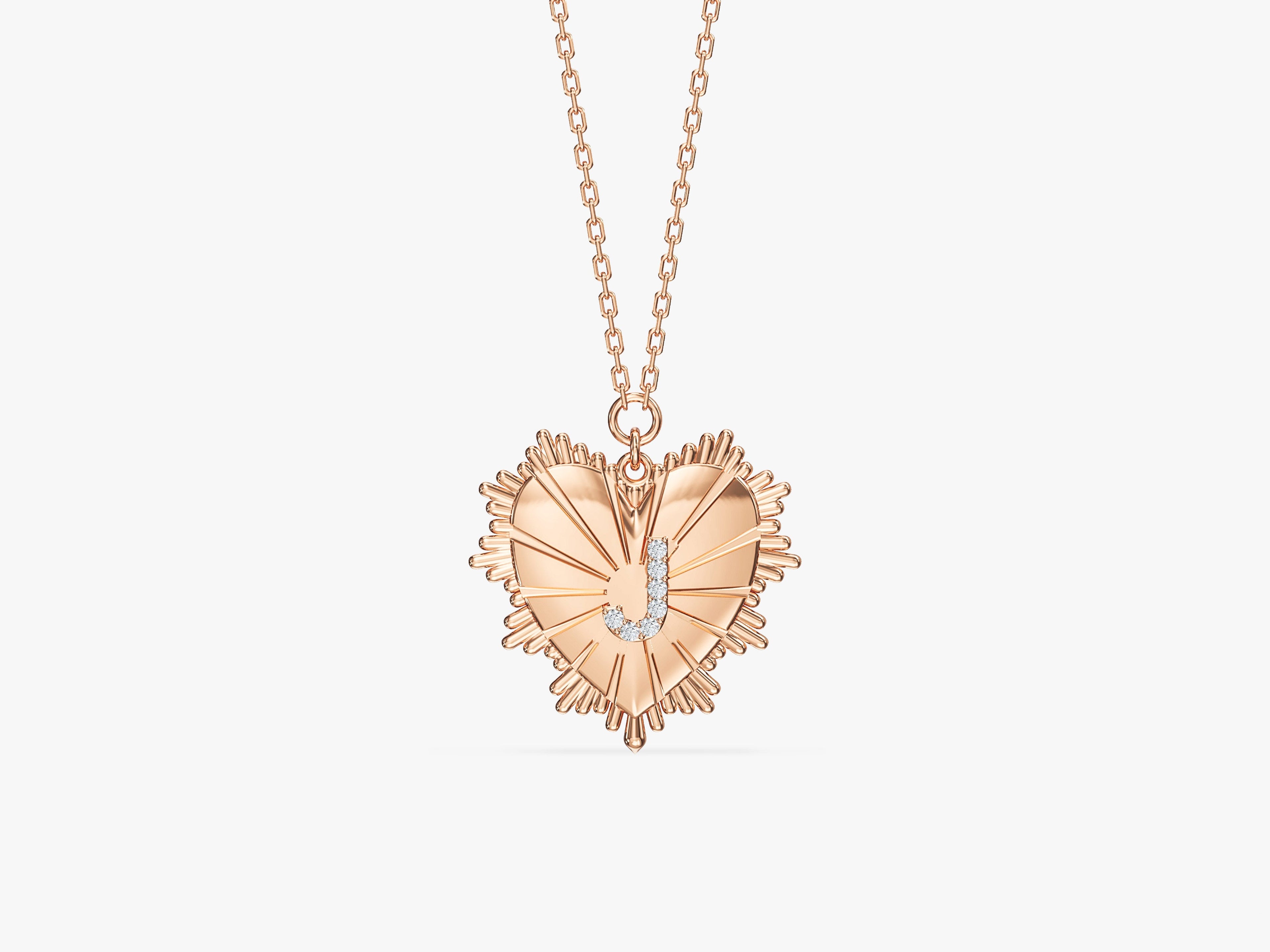 Heart Initial Necklace