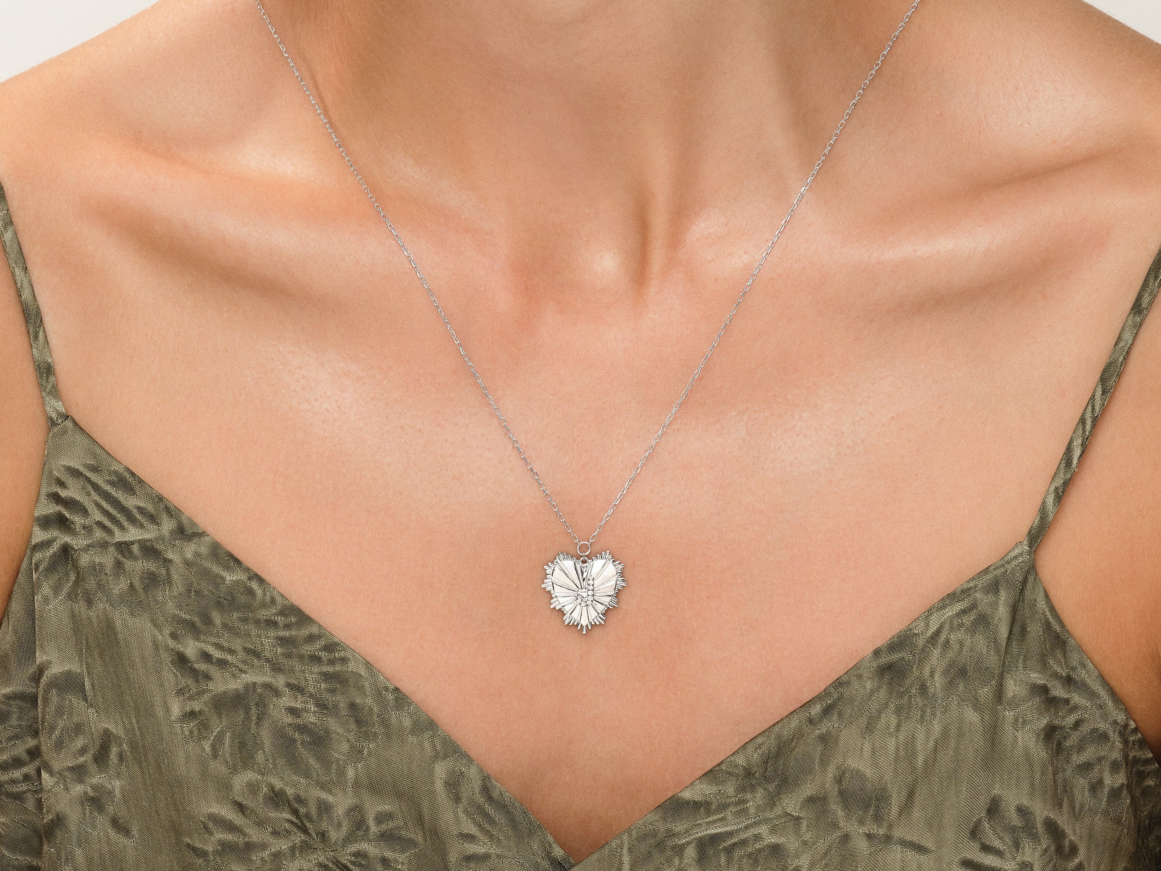 Heart Initial Necklace