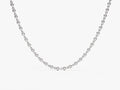1.30 mm Bezel Lab Diamond Tennis Necklace