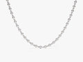 Mother's Bezel Moissanite Tennis Necklace