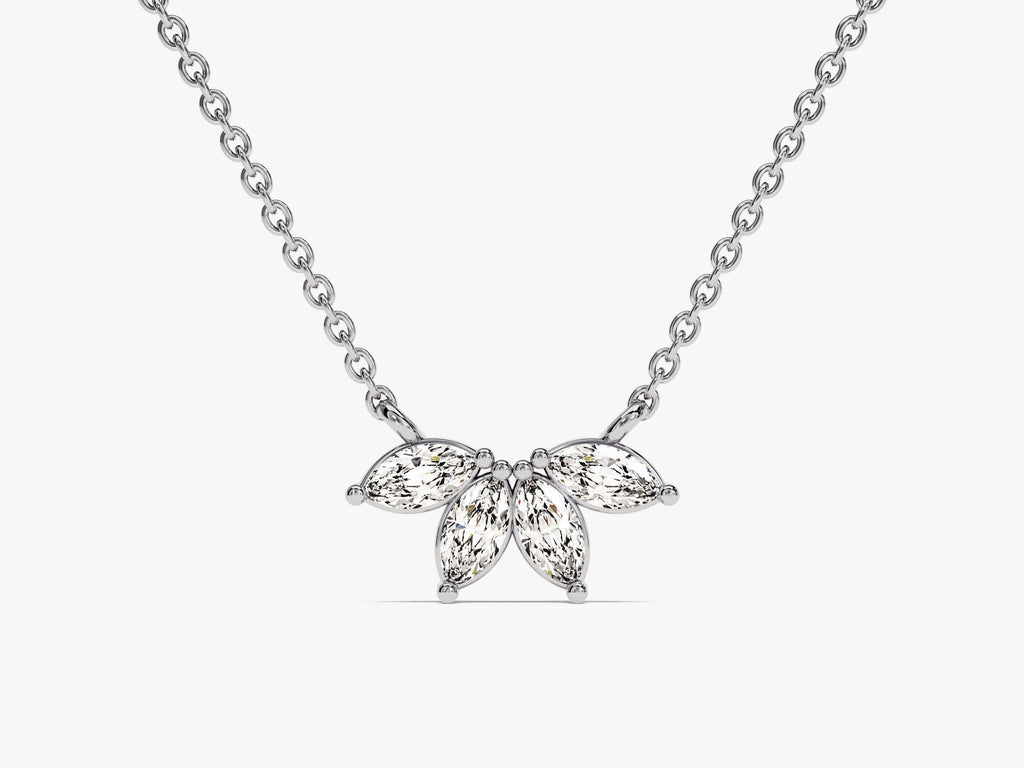 Marquise Crown Necklace