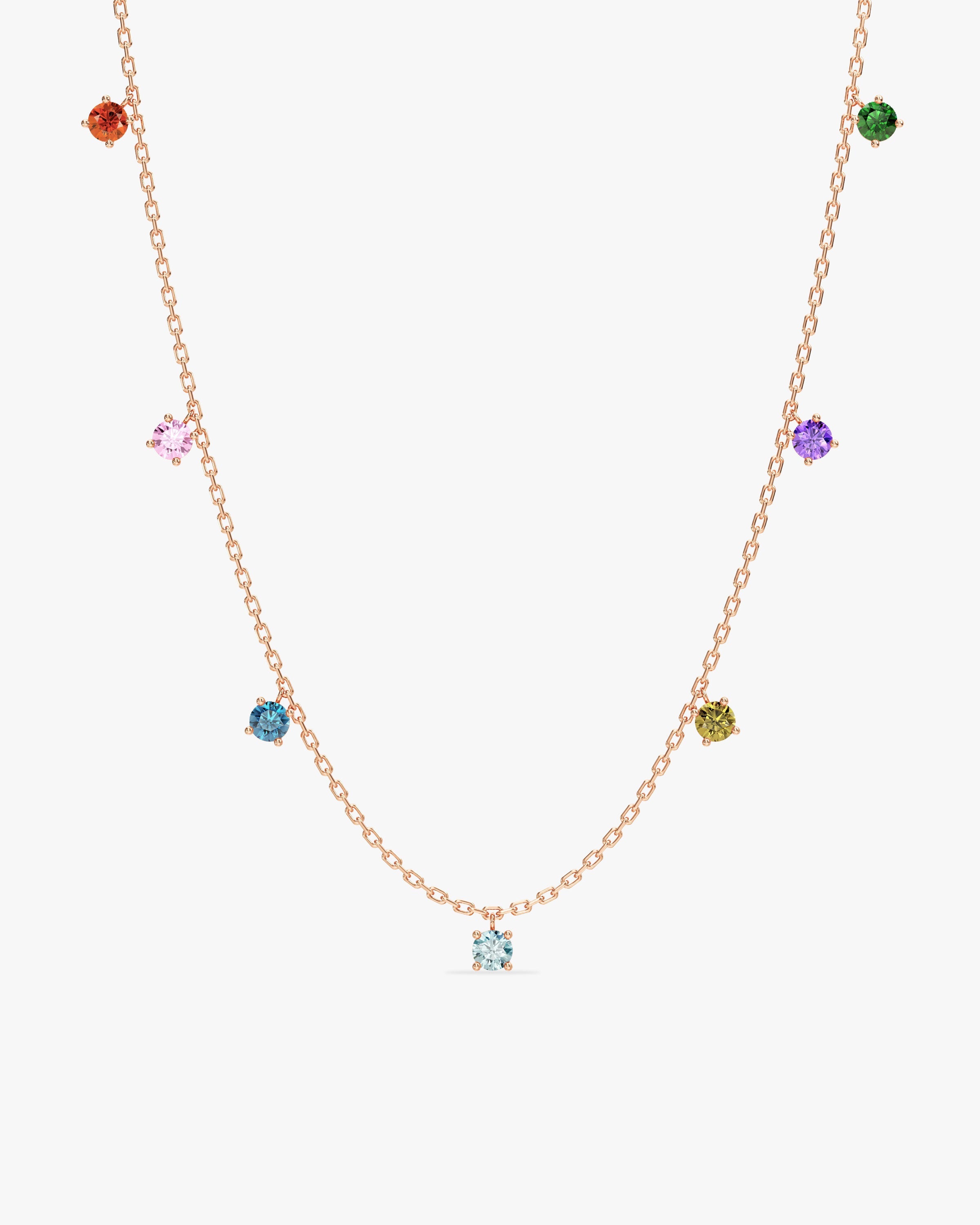 Drop Birthstone Necklace