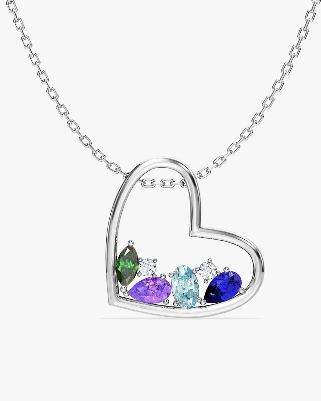 Cluster Birthstone Necklace