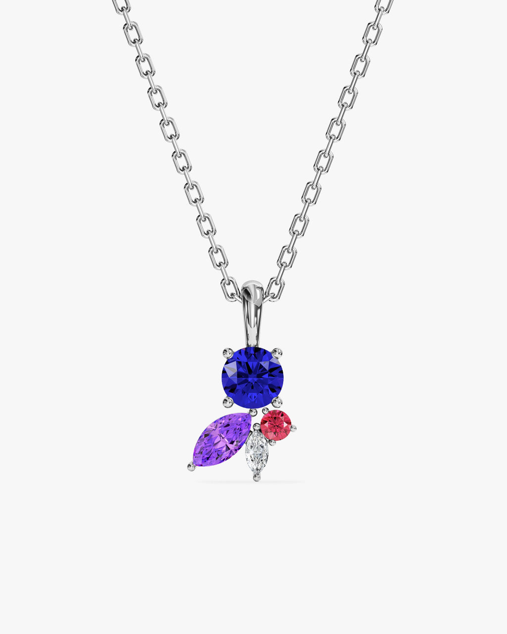 Mixed-Cut Birthstone Necklace