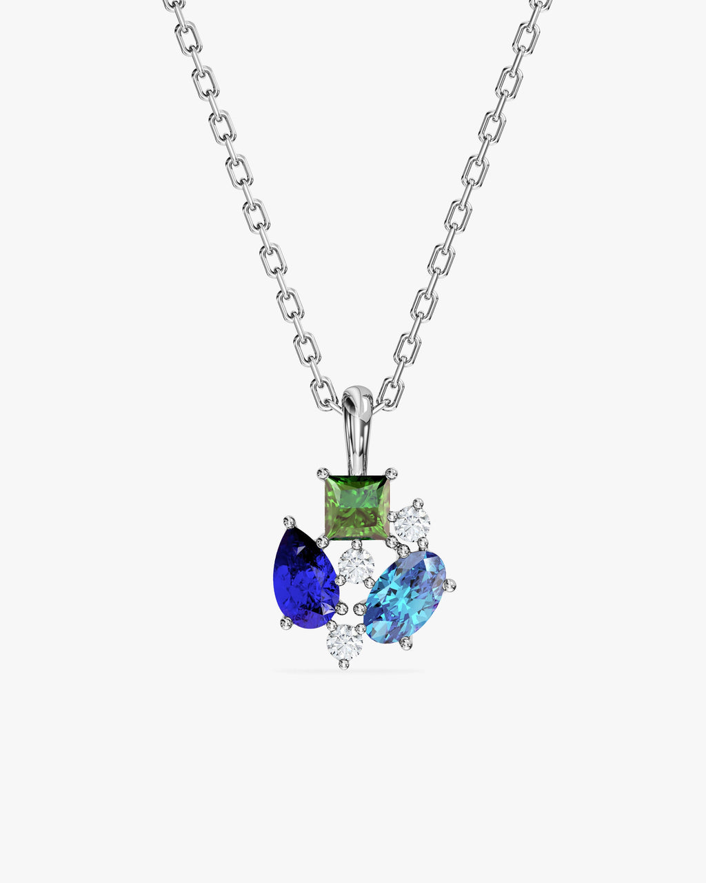Triple Birthstone Necklace