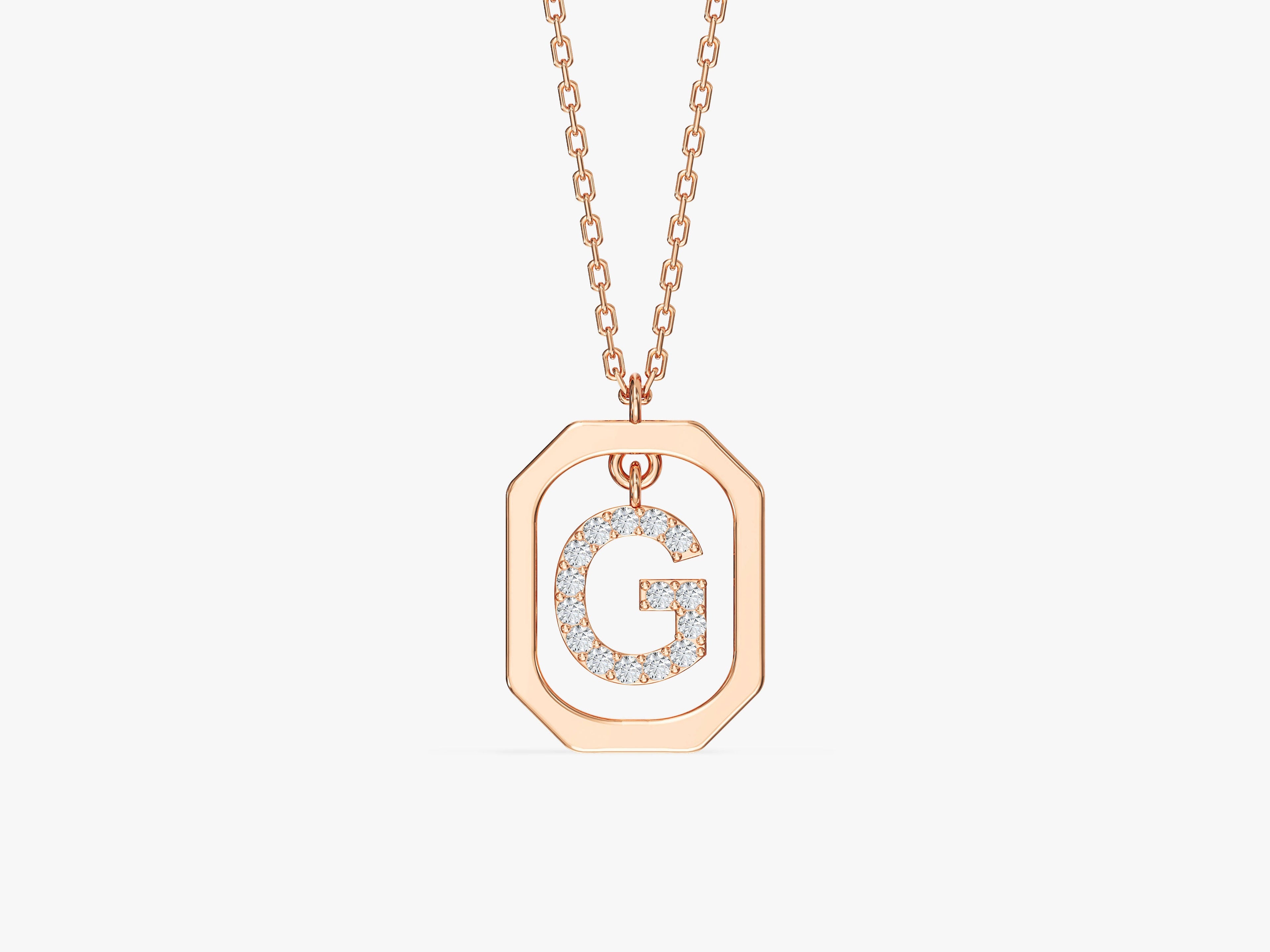 Initial Frame Necklace