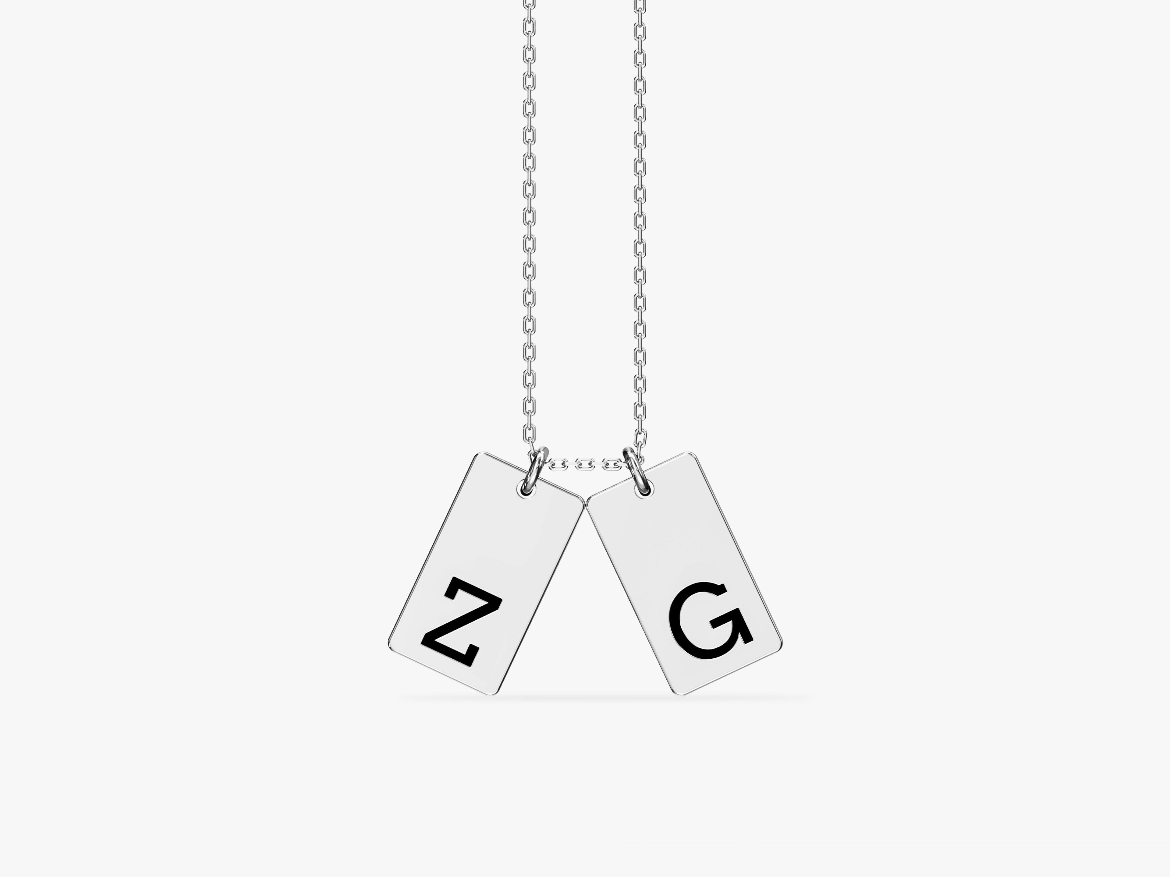 Initial Tag Necklace