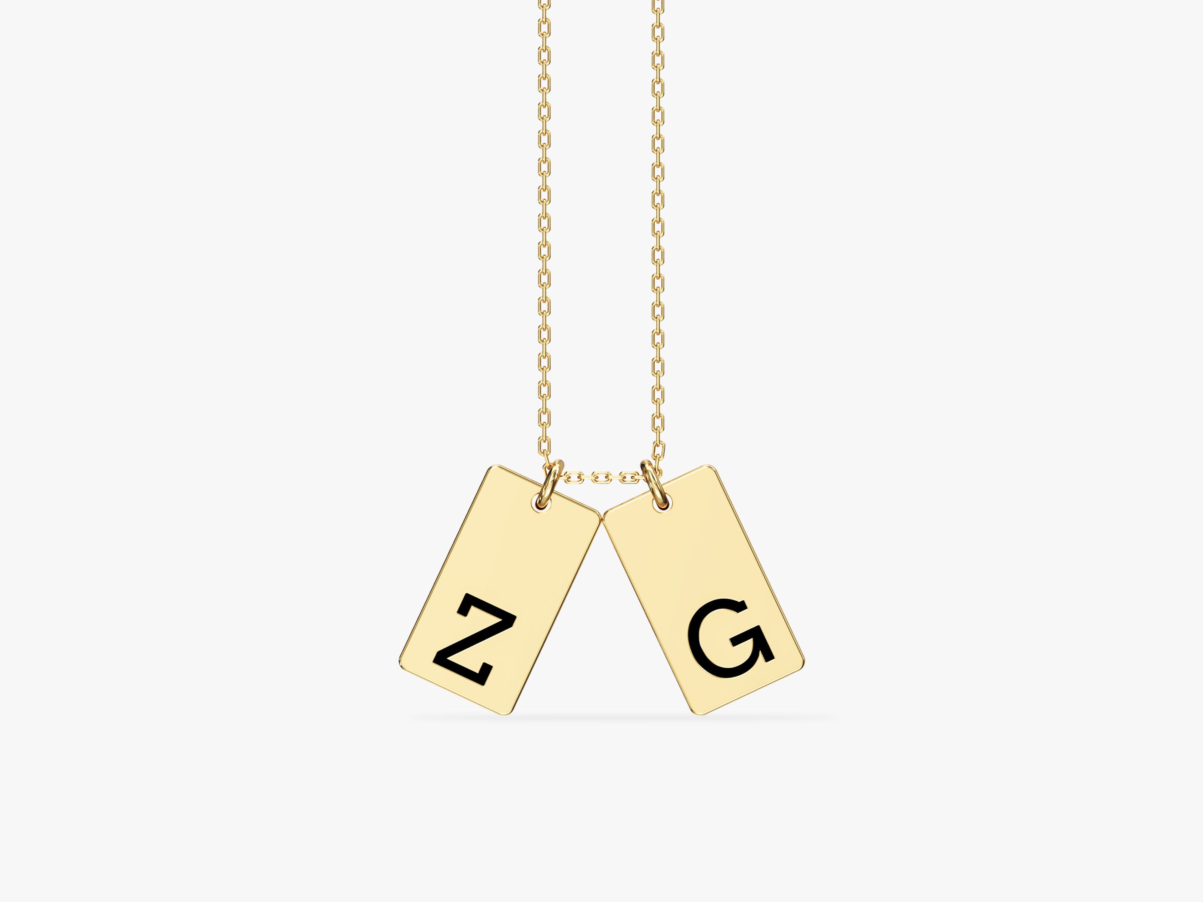 Initial Tag Necklace