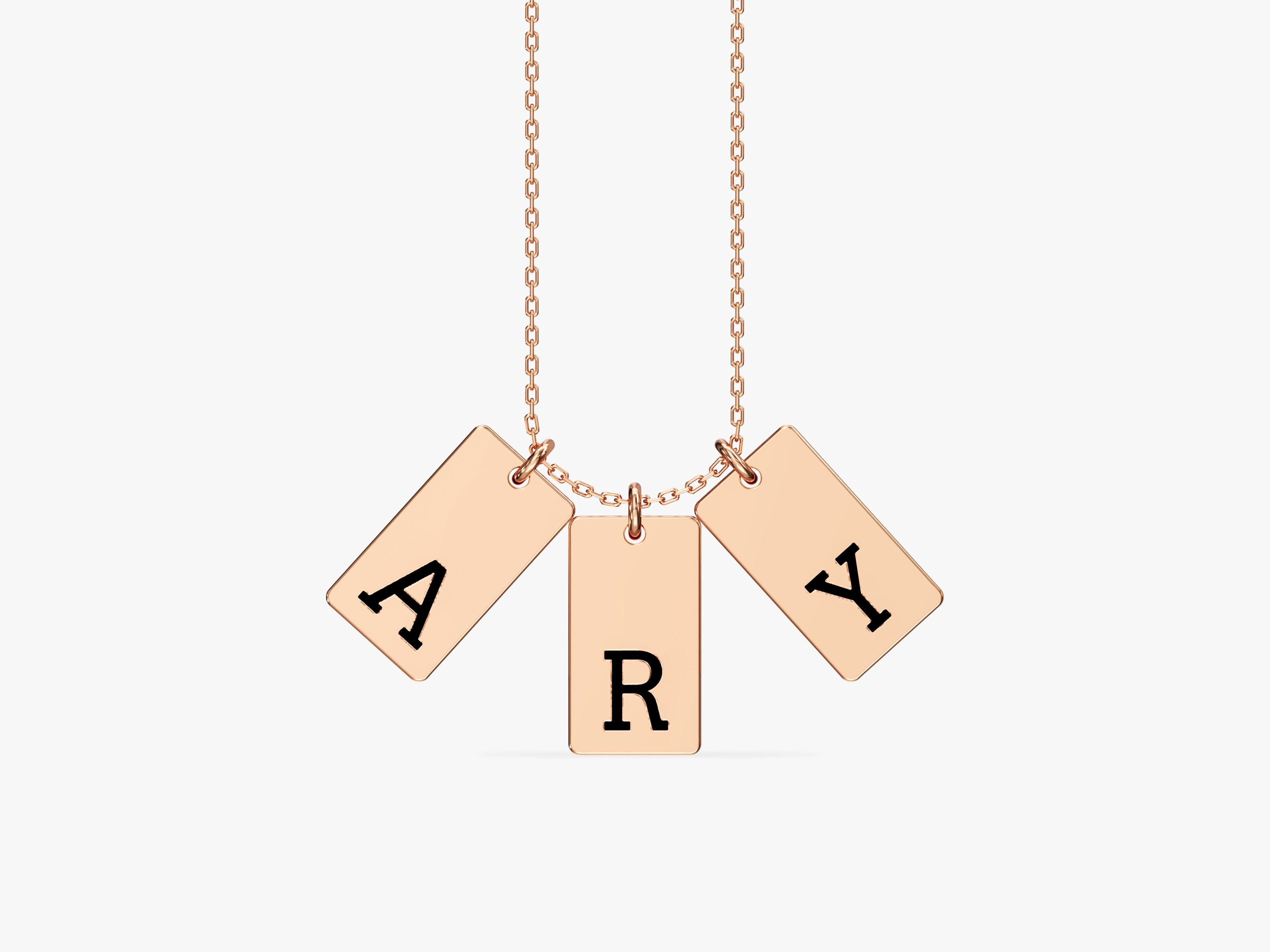 Initial Tag Necklace