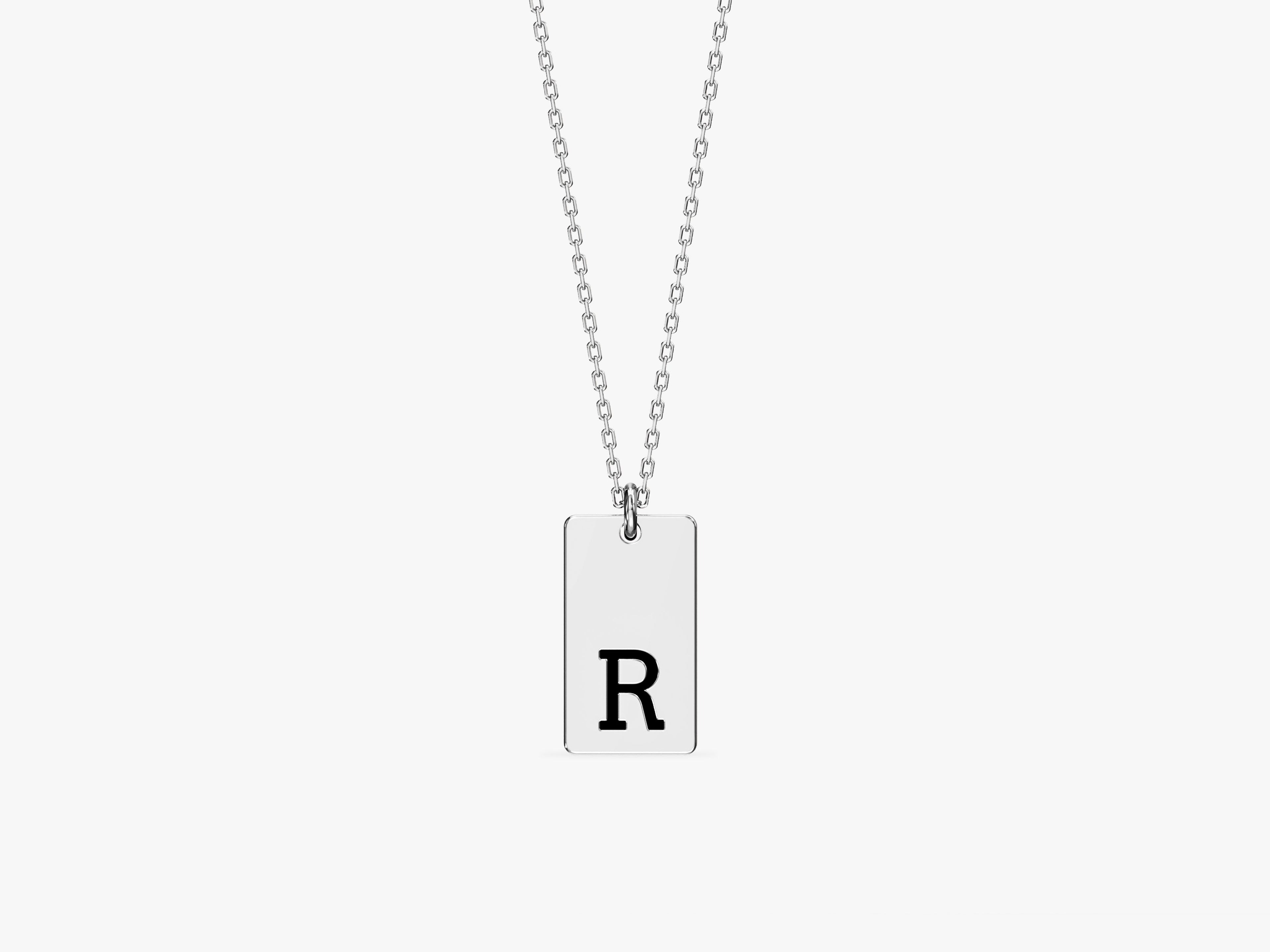 Initial Tag Necklace