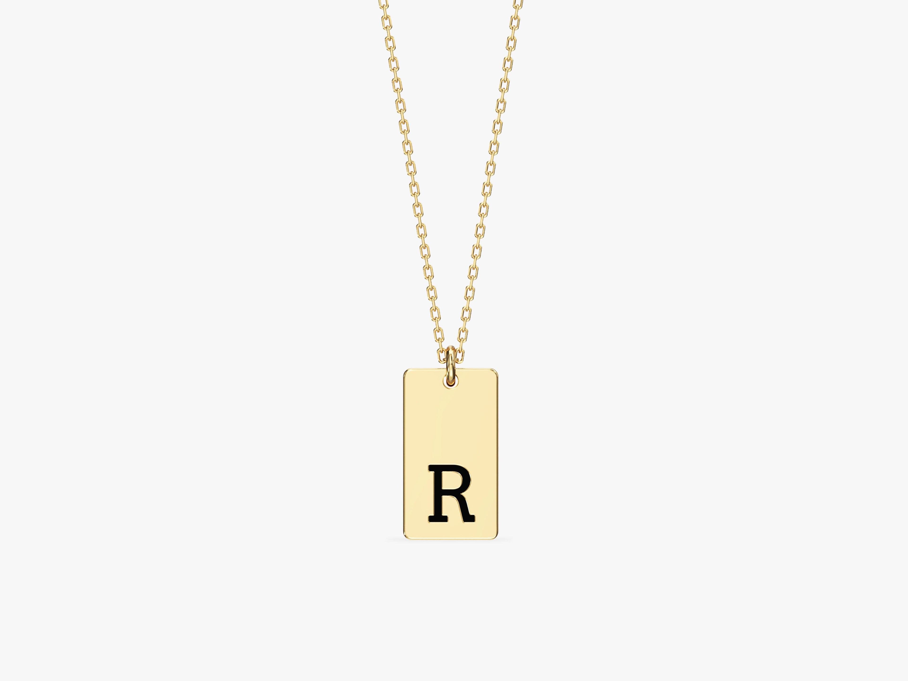 Initial Tag Necklace