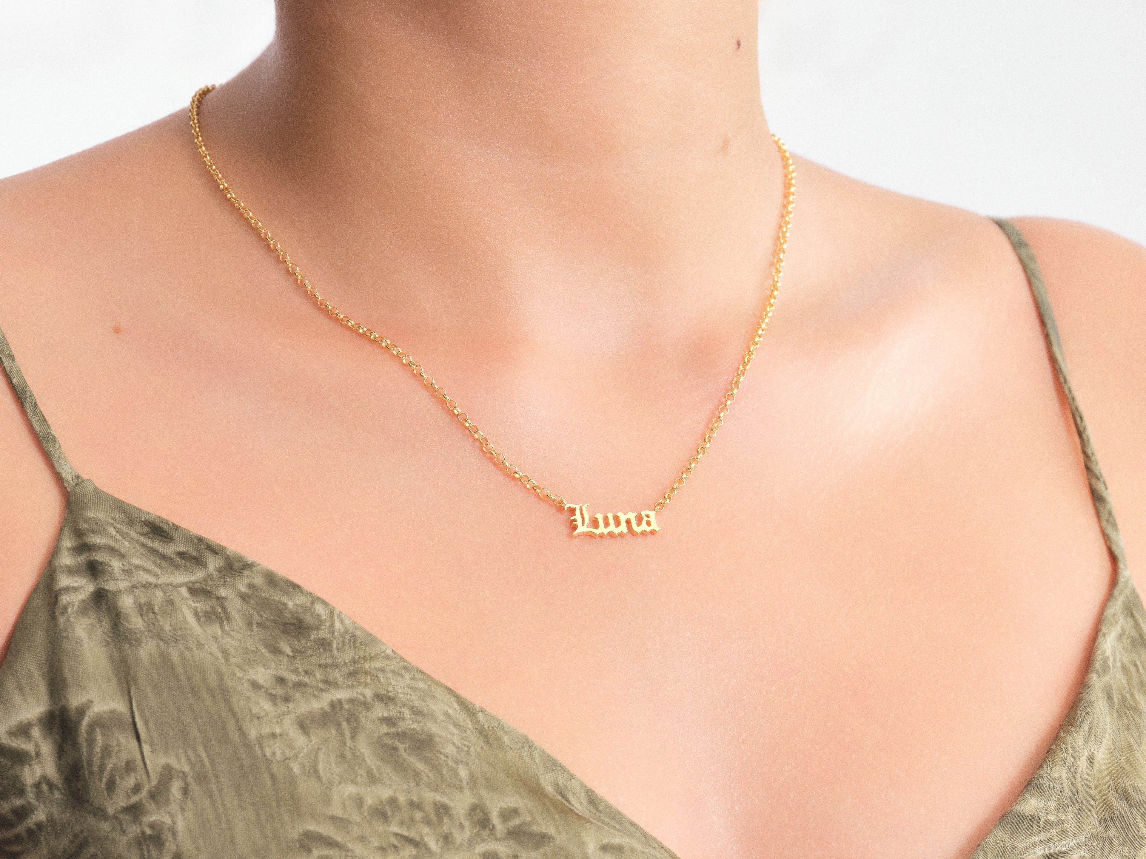 Personalized Paperclip Name Necklace