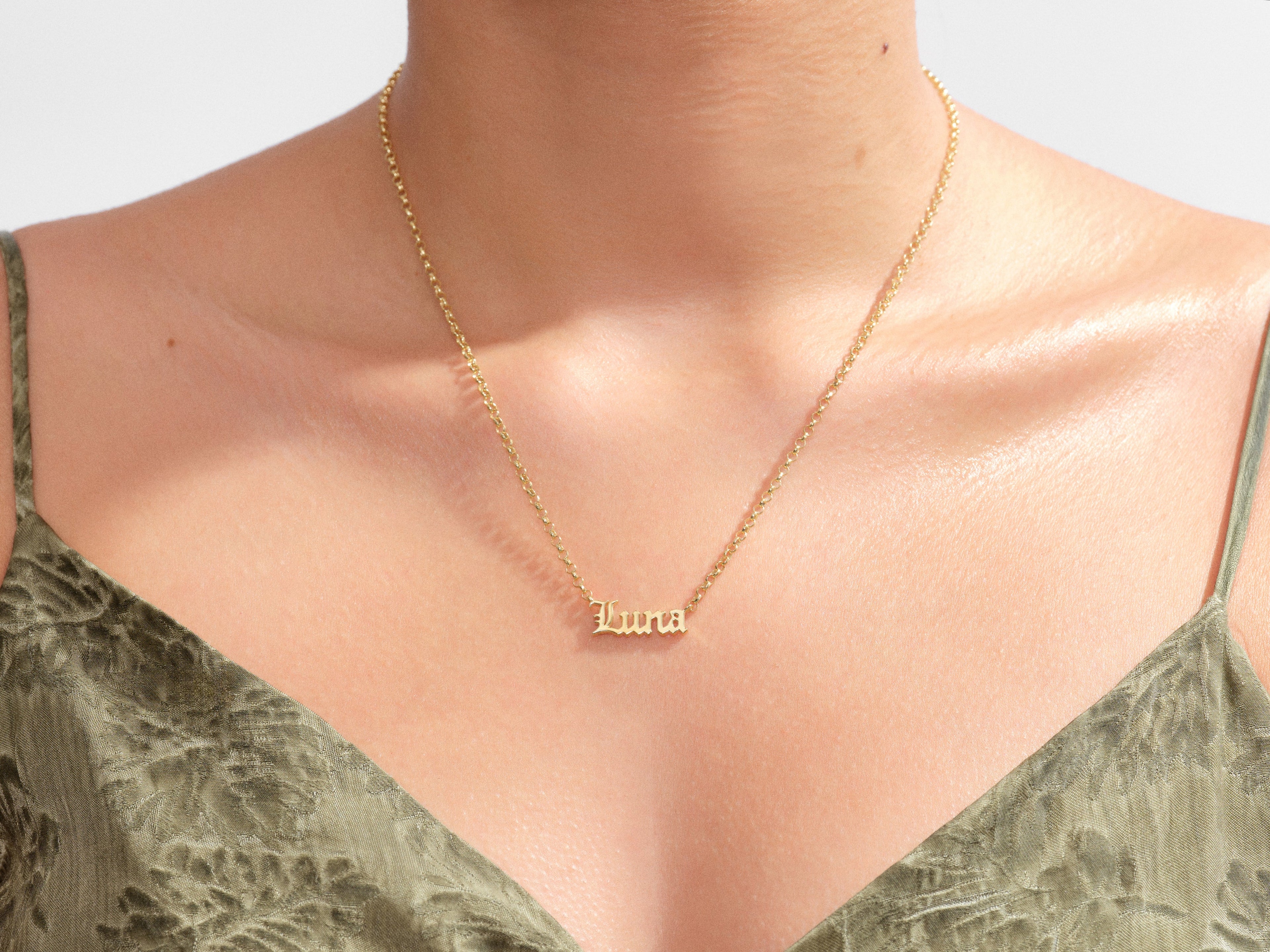 Personalized Paperclip Name Necklace