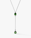 Pear Birthstone Drop Necklace