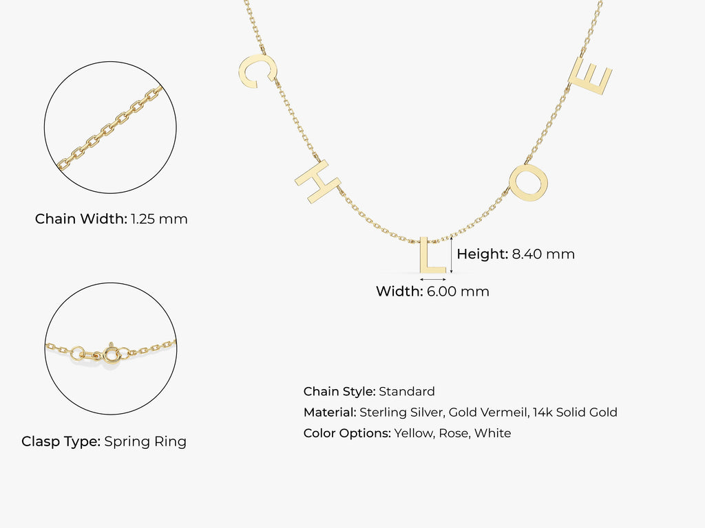 Letter Name Necklace