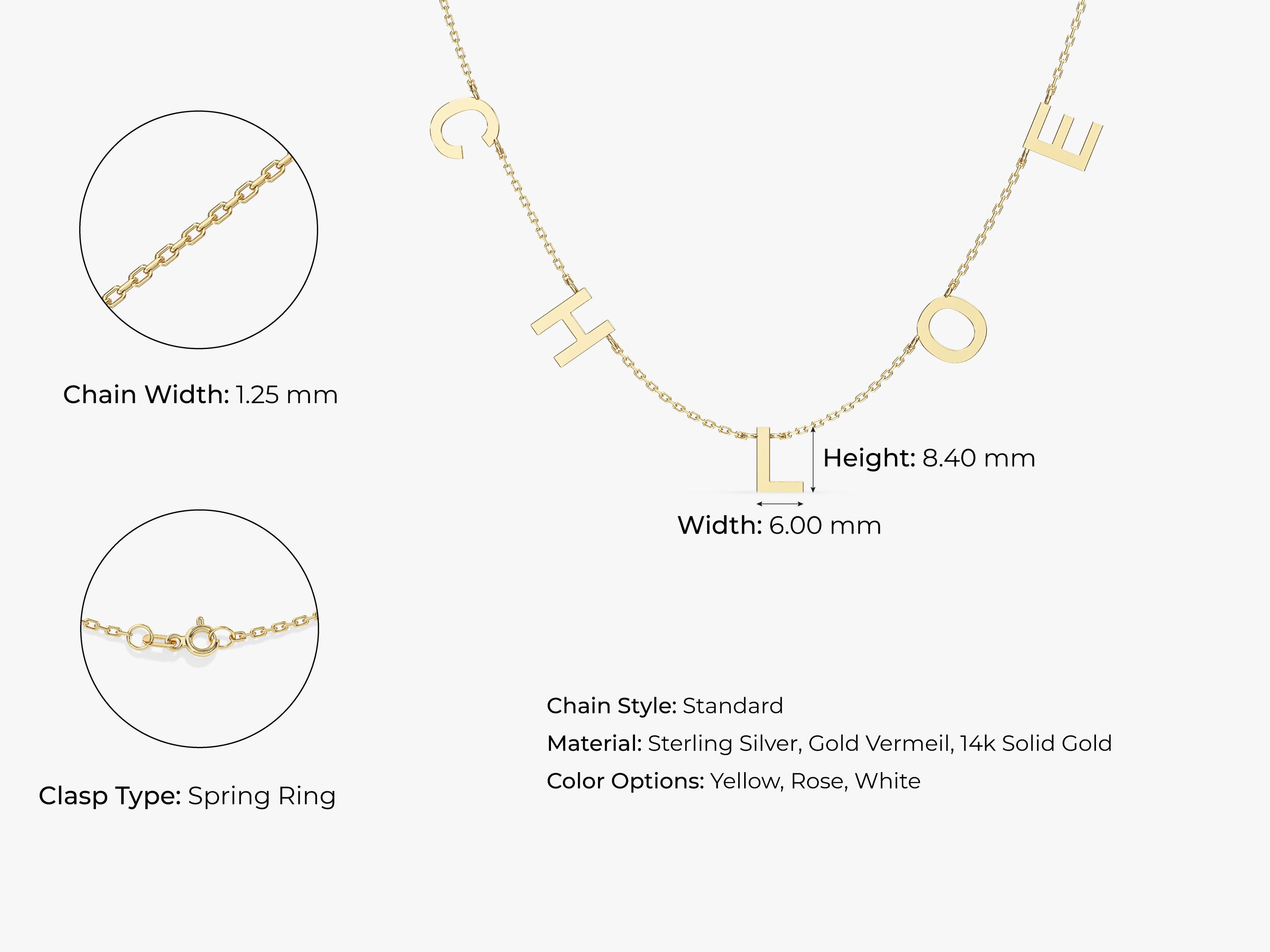 Letter Name Necklace