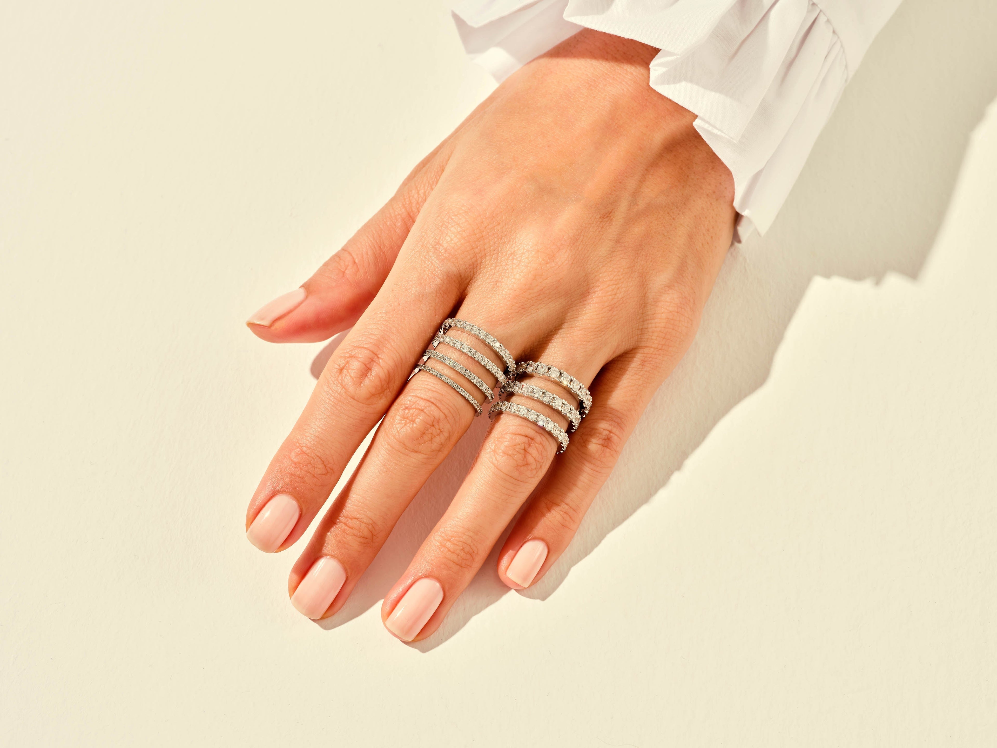 4-Prong Half Eternity Wedding Band (0.21 CT TW)
