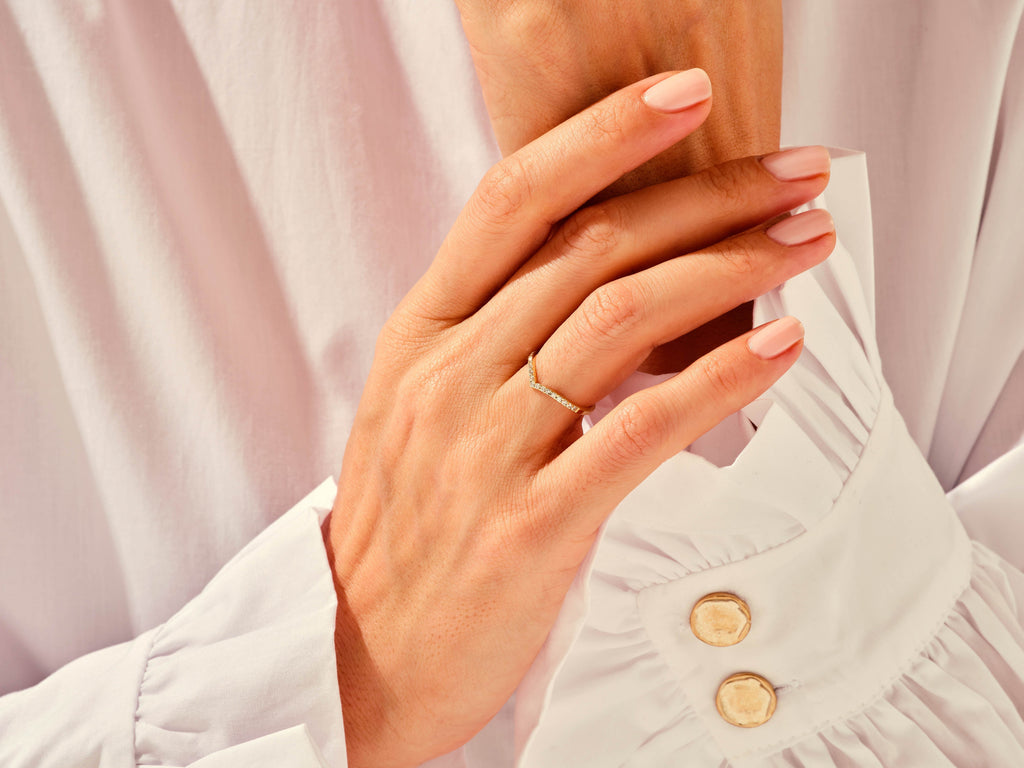Chevron Wedding Band