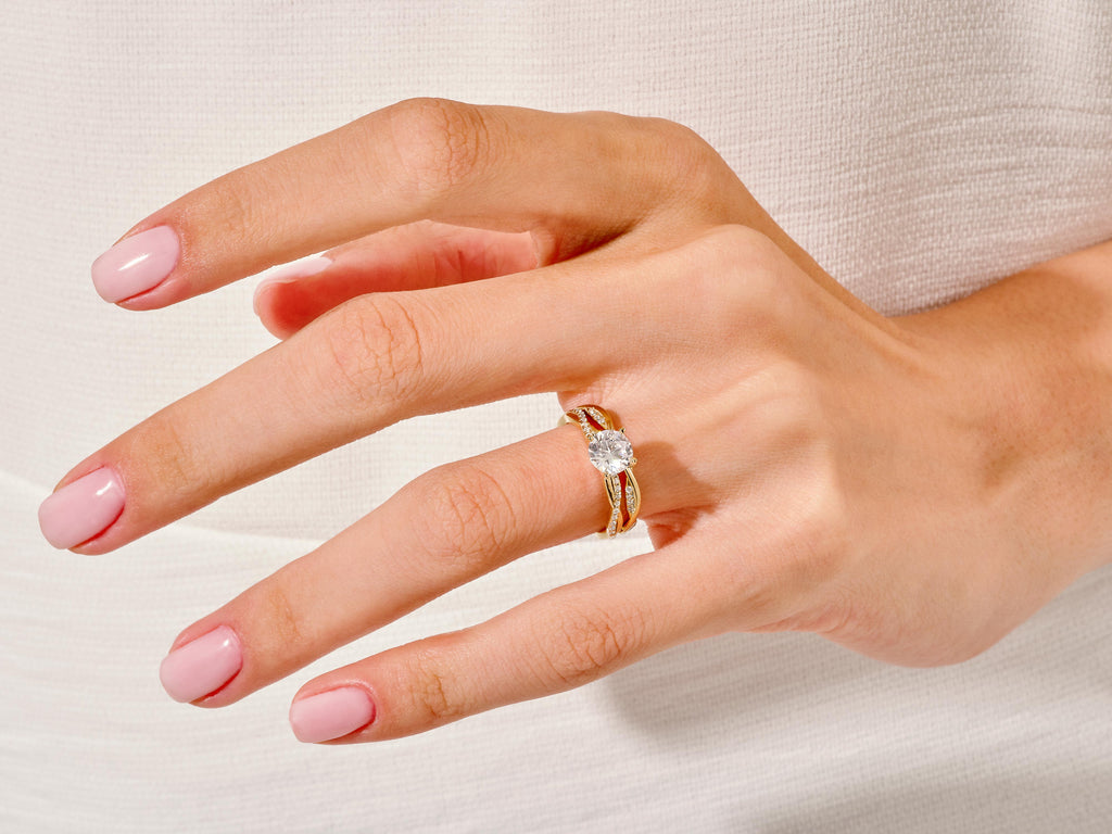 Twisted Vine Wedding Band