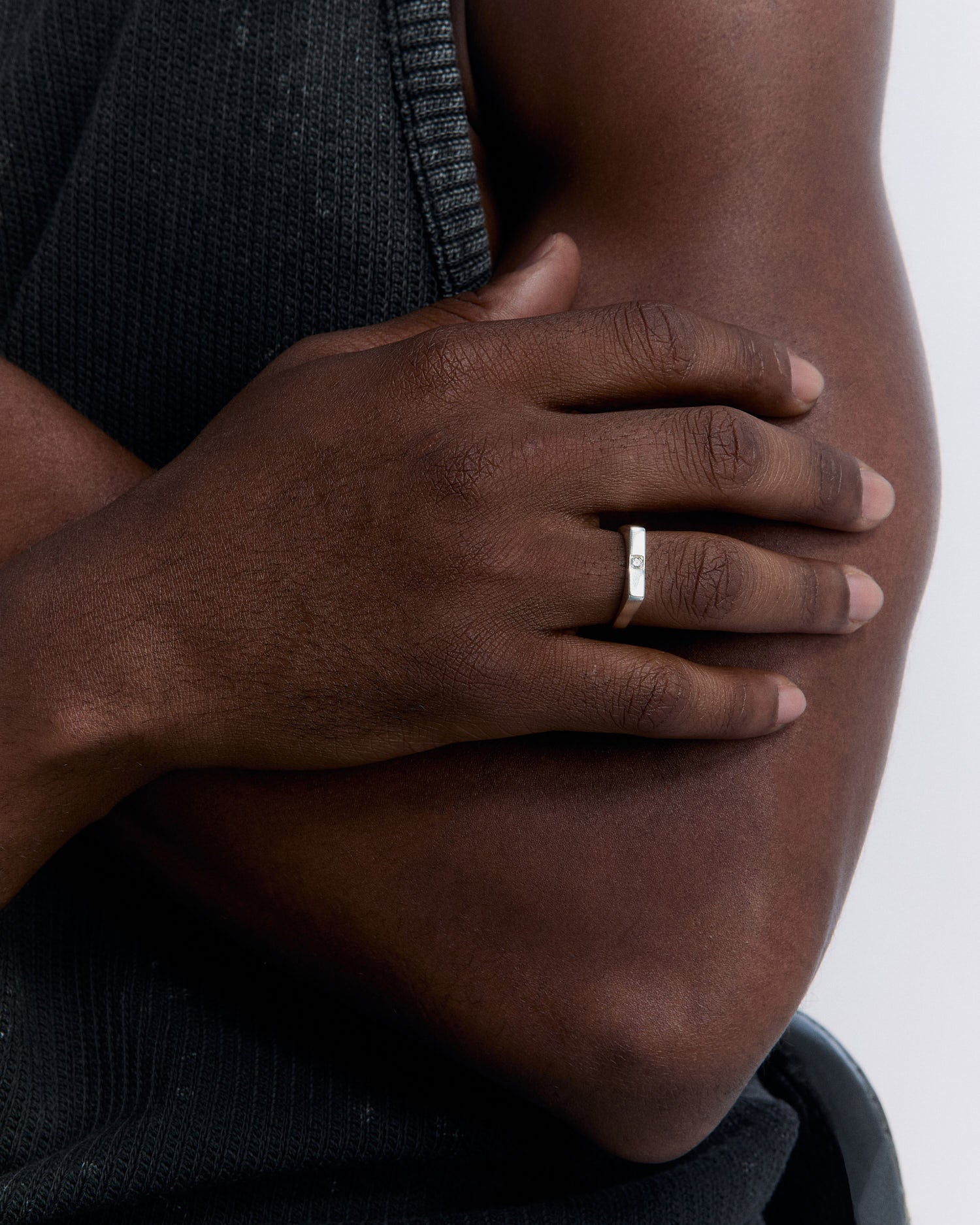 Silver SLITAIRE RING - 925k Sterling Silver